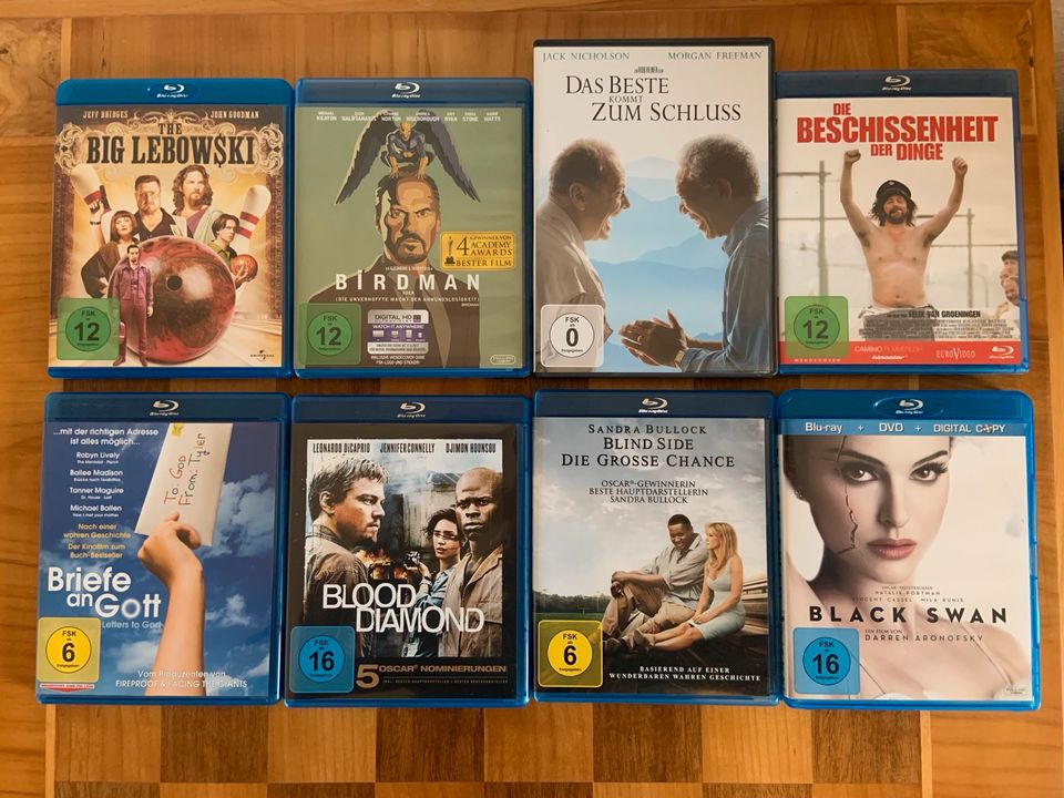 Filmsammlung DVD Bluray Lebowski, Birdman, Black Swan in Darmstadt