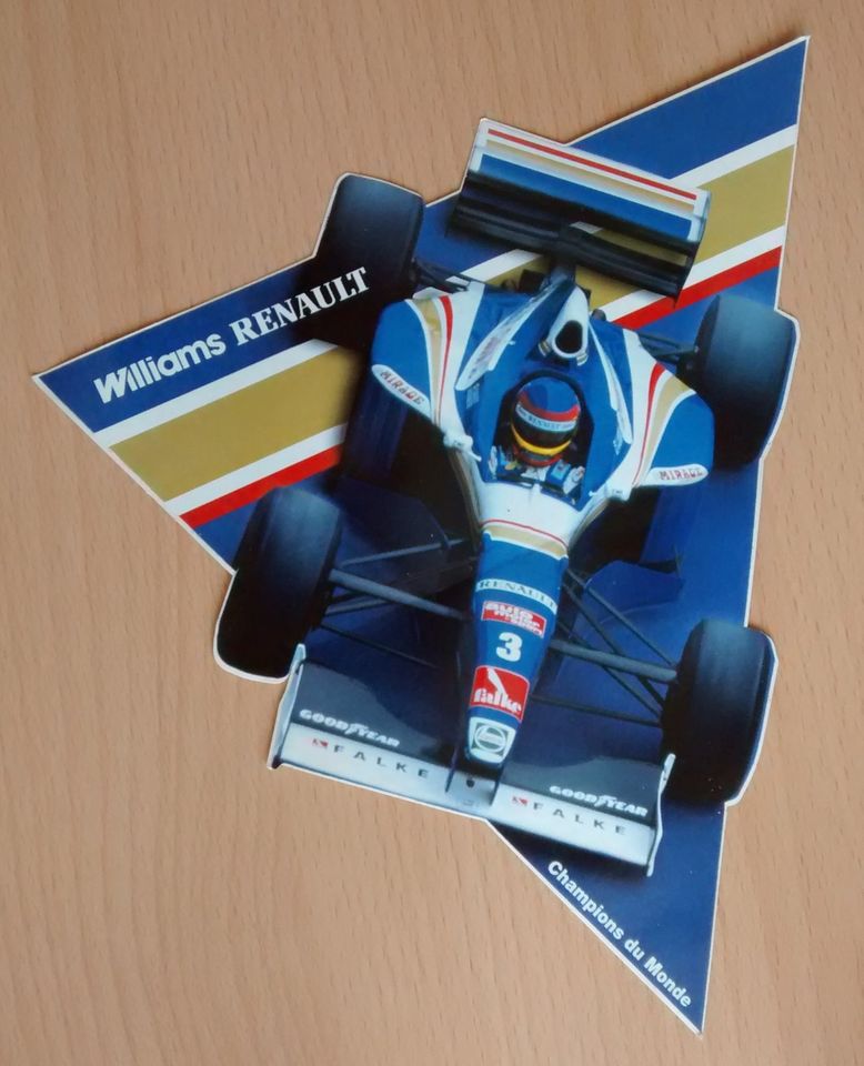 Williams Renault Aufkleber – 80er / 90er Jahre inkl. Versand in Windach