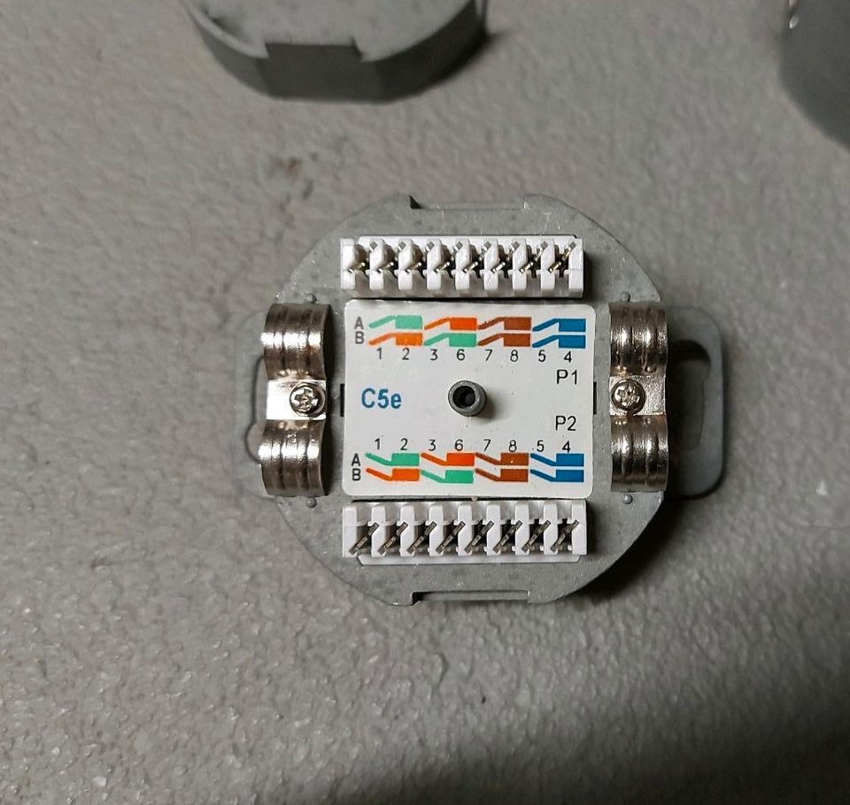 2 Netzwerkdosen 2-fach cat 5e in Heidesheim