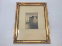 Antik Radierung Hans Jörg Bachmann 1923 Hafen Schiffe - 85 Euro* Nordfriesland - Hattstedt Vorschau