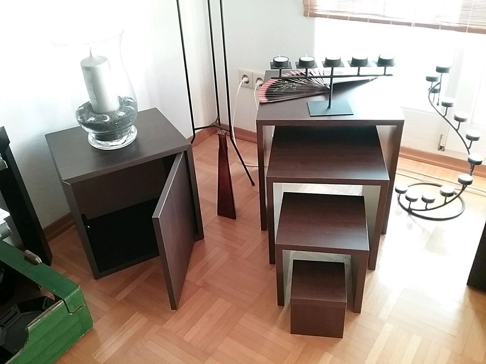 Ikea Eket Cube mit Tür, schwarzbraun, 35x35x30 cm in Offenburg