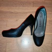 Pumps 39 Tamaris Echt Leder schwarz Plateaupumps High Heels Bayern - Prien Vorschau