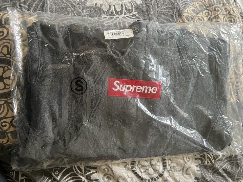 Supreme box logo hooded sweatshirt s - charcoal in Hennigsdorf