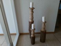 Gebrauchte Kerzenständer, Holz, 3 verschiedene Höhen Hessen - Knüllwald Vorschau