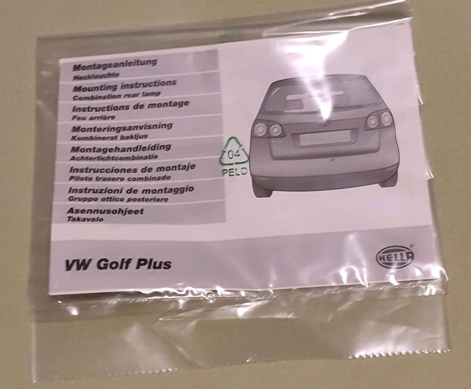 VW Golf Plus LED Rückleuchten schwarz von Hella (NEU) selten in Schondorf am Ammersee