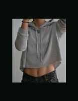 Brandy Melville Hoodie hellgrau bauchfrei Nürnberg (Mittelfr) - Südstadt Vorschau