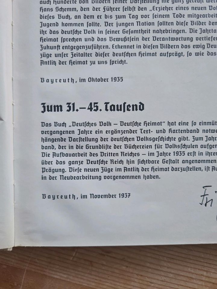 Deutsches Volk deutsche Heimat - Buch 1937 Volksverlag München in Dresden