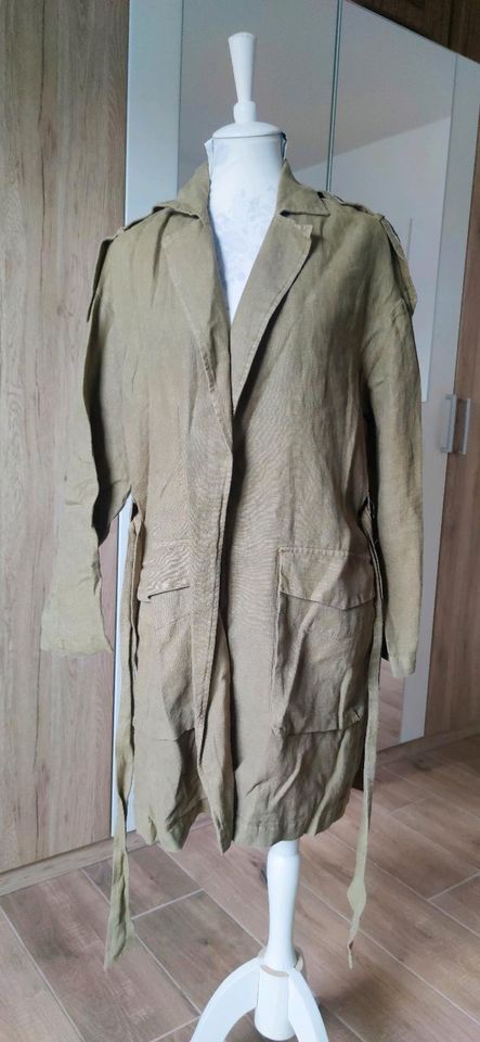 Zara Trenchcoat gr. M 100% Leinen in Langenlonsheim