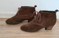 ♥️ Clarks Damen Leder Schnürschuh Wildleder Braun super soft Düsseldorf - Mörsenbroich Vorschau