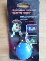 Hunde Katzen LED Leuchtanhänger für Halsband/Geschirr in blau Thüringen - Ilmenau Vorschau