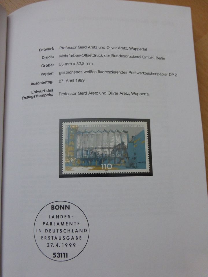 Buch "Die Postwertzeichen der Bundesrepublik Deutschland 1999" in Görlitz