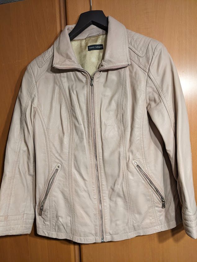 Leder-Jacke  von Franco Callegari in Gr. 42.Farbe. Alt-Rosé in Maintal