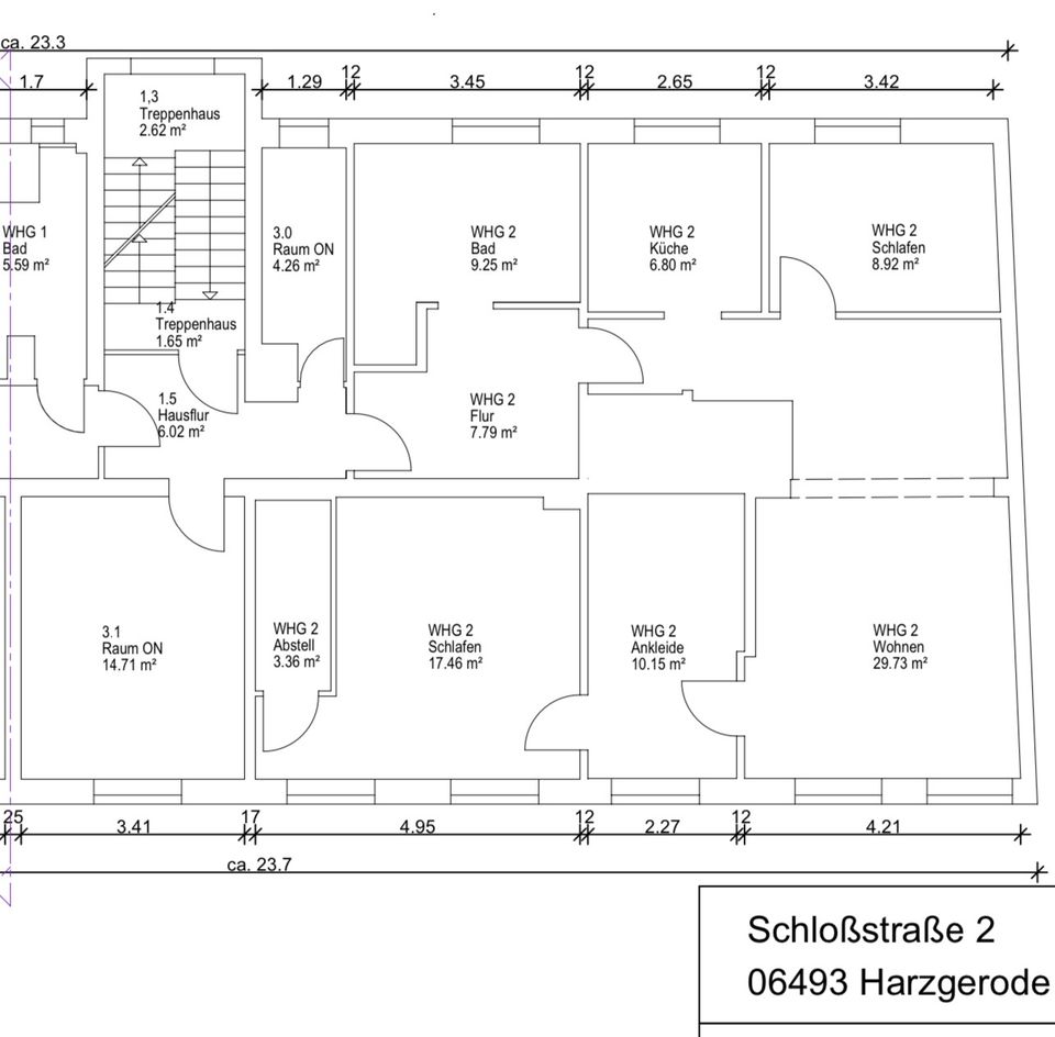 Günstige, sanierte 5-Zimmer-Wohnung mit Einbauküche in Harzgerode in Harzgerode