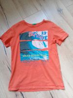 T-Shirt, Benetton, Gr.140, Meer, orange, Wellen, sgt Zustand, 5€ Baden-Württemberg - Mosbach Vorschau