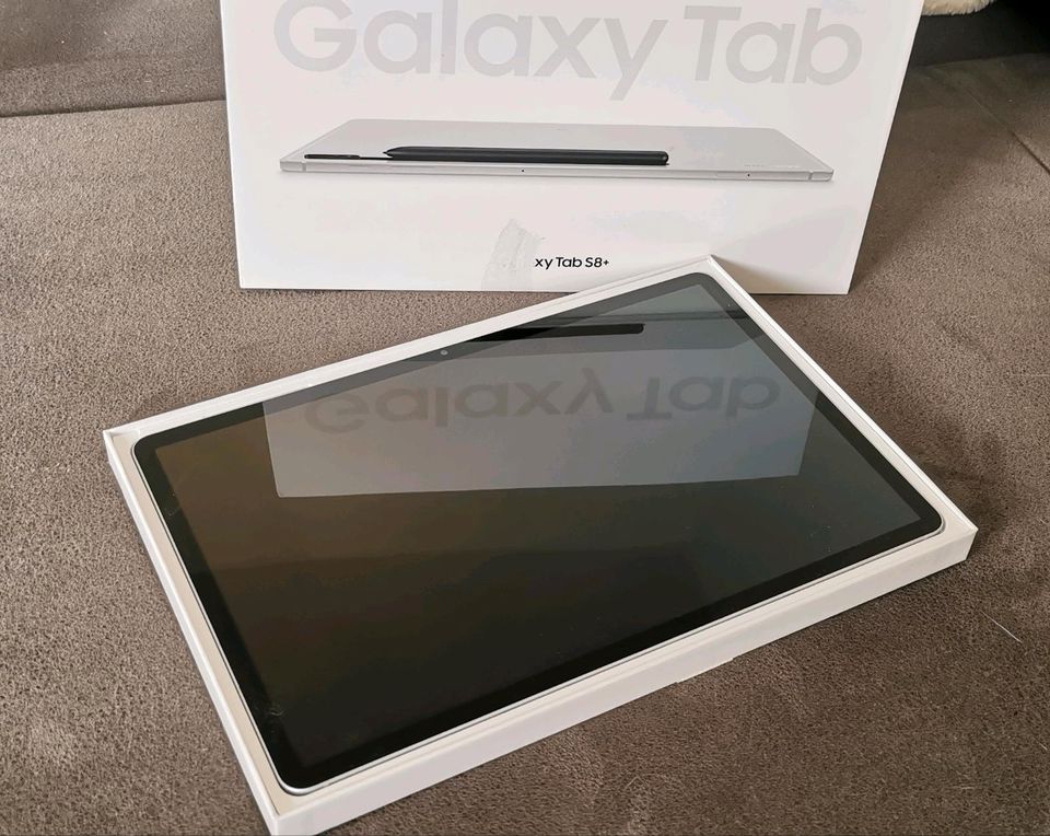 NEUWERTIG Samsung Galaxy Tab S8+plus SM-X800 256GB, silber, Wi-Fi in Mülheim (Ruhr)