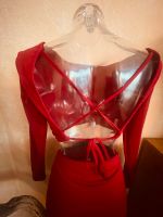 2-Teiler Crop Top Rückenfrei + Rock Gr. S rot NEU sexy Club Wear Baden-Württemberg - Schlaitdorf Vorschau