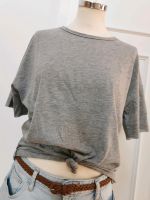 T-Shirt Mango grau geknotet crop top M Shirt Bauchfrei lässig Niedersachsen - Oldenburg Vorschau