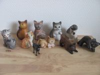 10 x Katzen Glaskatze Keramikkatze Holzkatzen Terrakotta Nordrhein-Westfalen - Troisdorf Vorschau