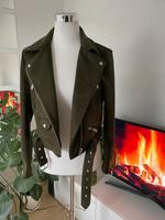 Zara grün khaki  Wildlederjacke Imitat Jacke // 40 L Obervieland - Kattenturm Vorschau