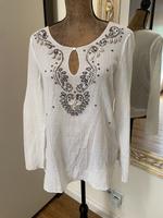 Tunika / Bluse / Boho-Stil / Stickerei / Perlen / Muscheln Hessen - Bad Arolsen Vorschau