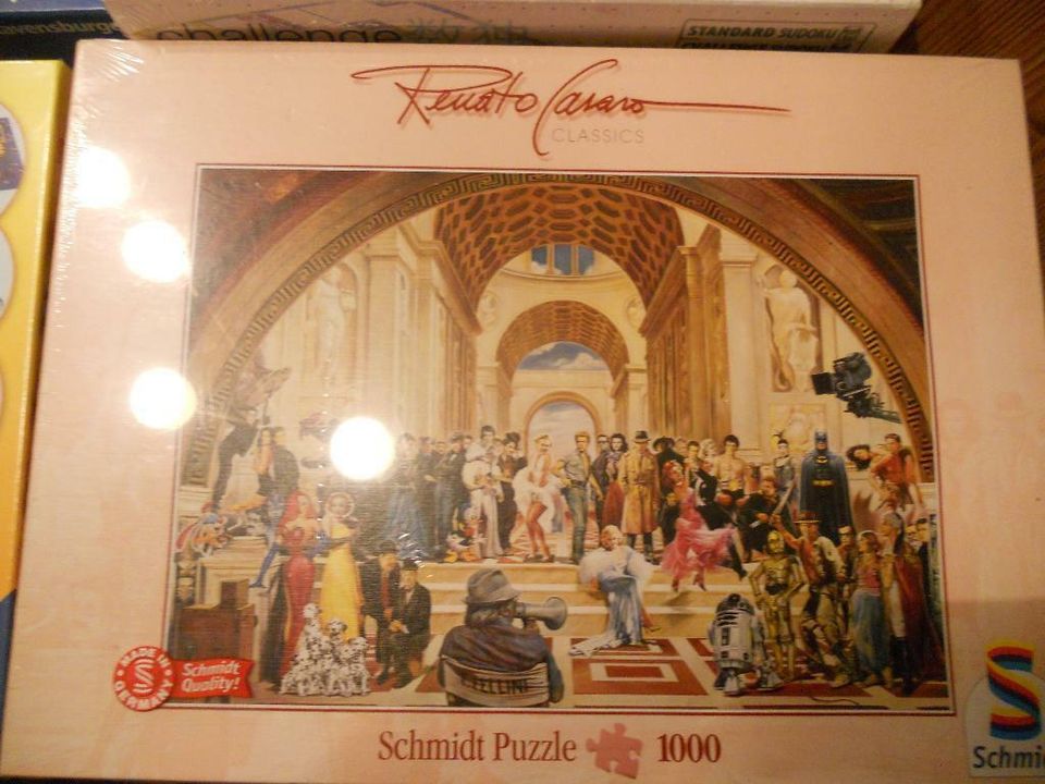 spiele,puzzle,poker set,geburtstagskoffer.puzzle rolle neu in Elmenhorst Kr Stormarn