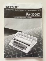 SHARP PA-3000X Elektronische Schreibmaschine Anleitung Hannover - Vahrenwald-List Vorschau