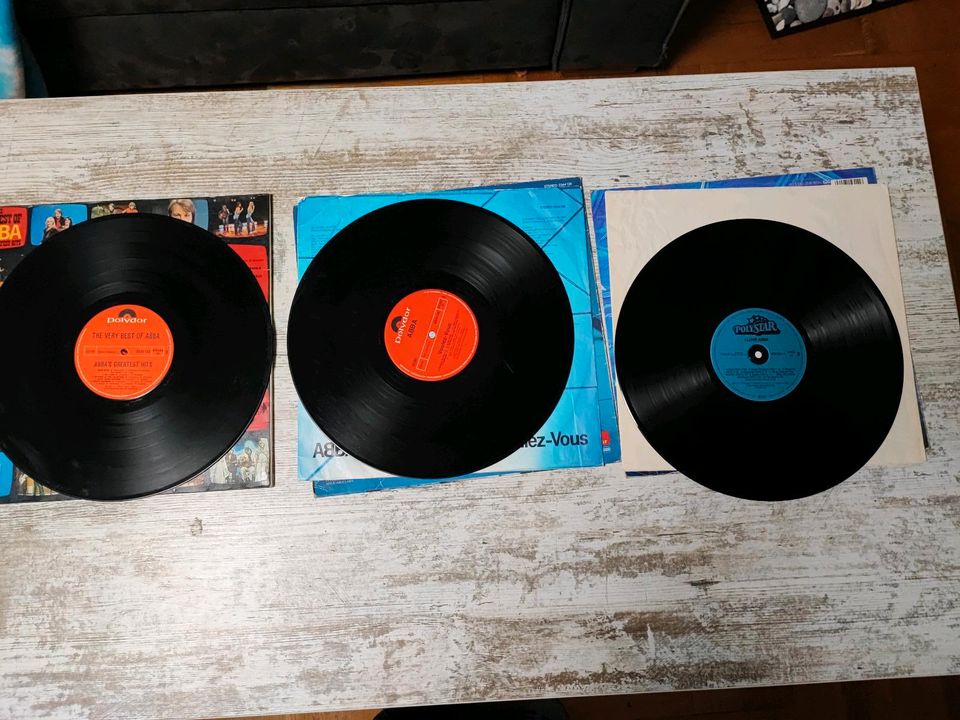 3er Set Vinyl Schallplatten ABBA Basteln in Hohenstein-Ernstthal