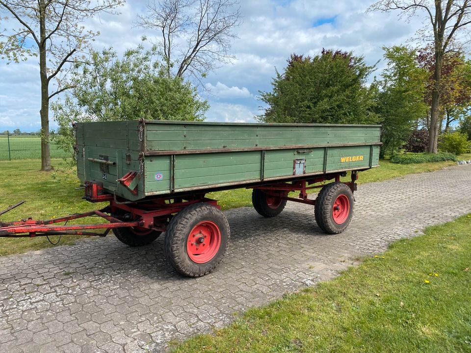 Welger FK 90 5,7 Tonnen Kipper Anhänger Wagen Zweiseitenkipper in Wagenfeld