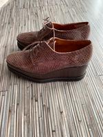 Keilabsatz Schnürschuh Alba Moda braun Gr.37 Nordrhein-Westfalen - Lemgo Vorschau