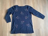 Loft Pullover Gr. 3/4 Arm blau mit Blumen Roségold Nordrhein-Westfalen - Gladbeck Vorschau