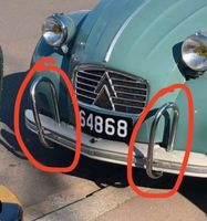 Suche: Citroën 2CV AZAM Stoßstangenhörner Vorne. Schleswig-Holstein - Flensburg Vorschau