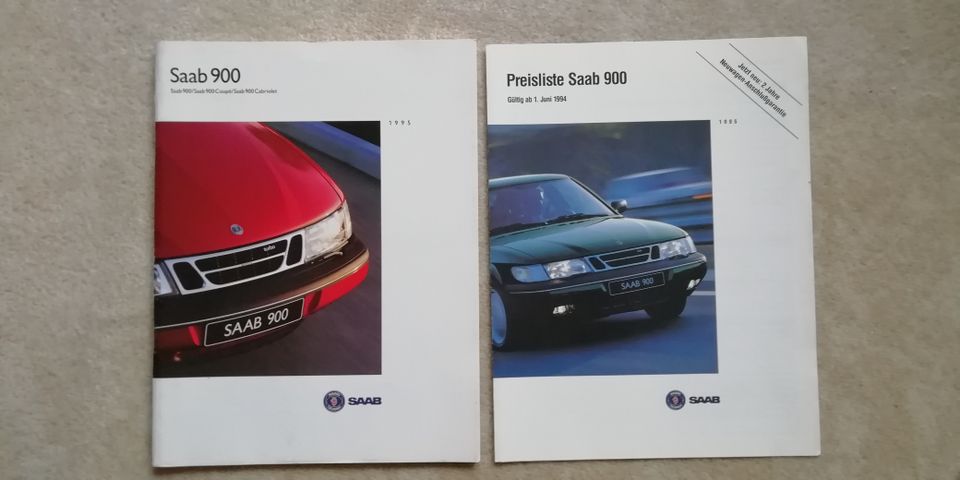 Saab 900 Prospekt und Preise 1995 in Hamburg