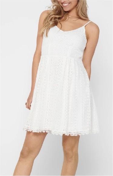 Only Helena Kleid weiß Sex Minikleid 36 S kurzes Sommer in Hesel
