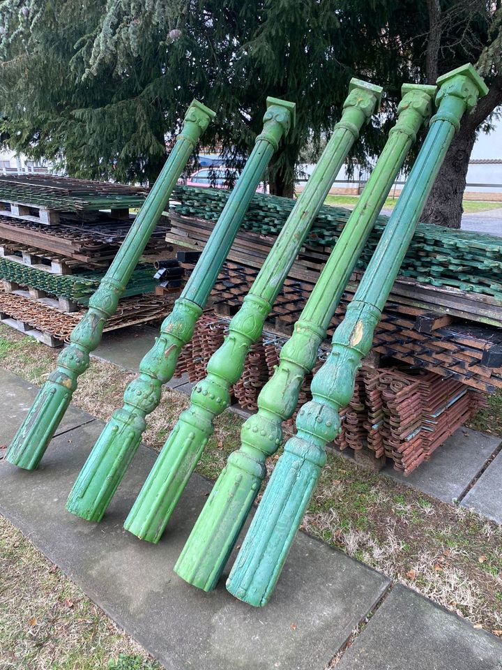 Säule Holz antik um 1850 sehr selten Originalzustand Nr.6 in Neuenkirchen