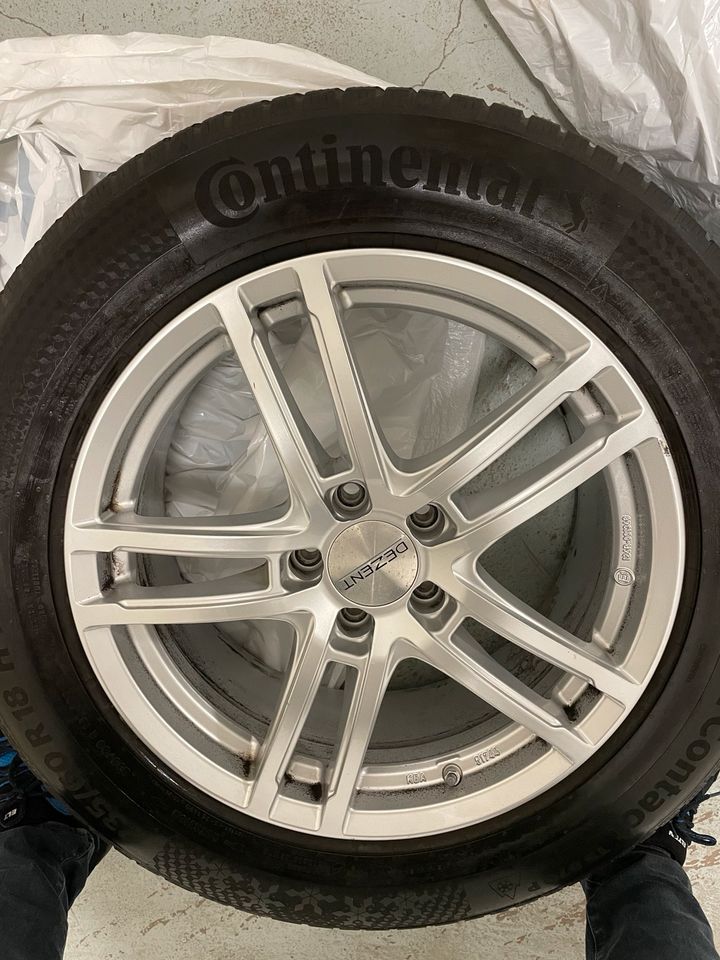 4x Winterreifen Continental 235/60 R18 H XL auf DEZENT Alufelgen in Fellbach