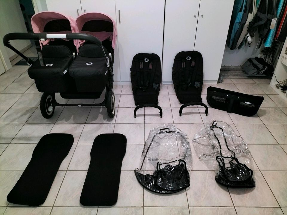 ⭐bugaboo donkey twin⭐Versand⭐schwarz/soft pink Zwillingswagen in Paderborn