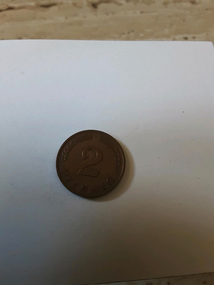 2 Pfennig Münze Deutschland 1969 keine Goldmünze in Kaulsdorf