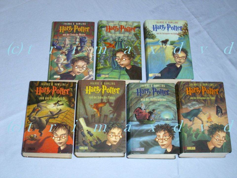 Harry Potter Bücher 1-7 Gebundene deutsche Büchersammlung in Naunhof