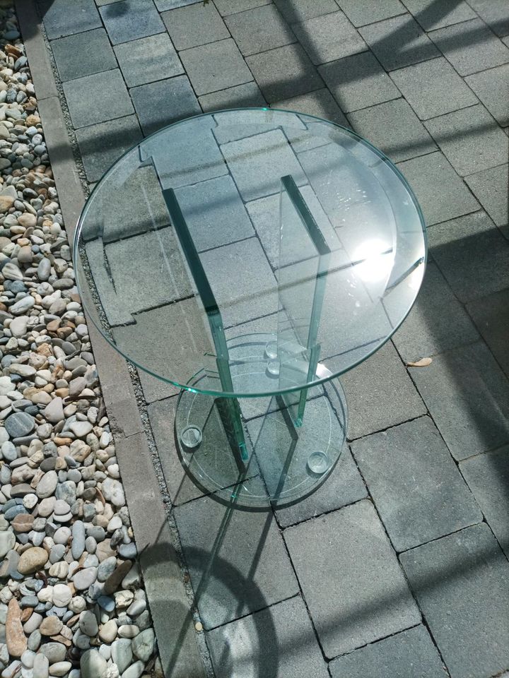 Tisch Glastisch Dekoration Möbel Garten Terrasse Ess- Wohnzimmer in Wallersdorf