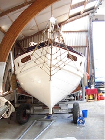 Traditionsschiff - Original altes Rettungsboot der MS HANSEATIC in Westerland