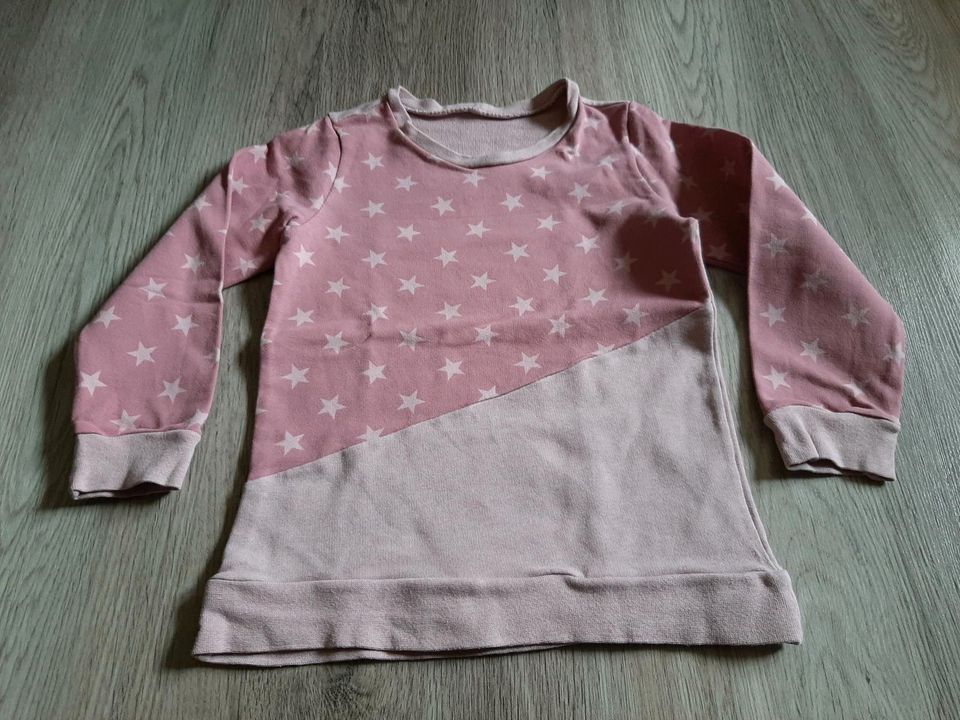 Handmade Pullover in Größe 92/98 rosa Sterne in Bartenshagen-Parkentin