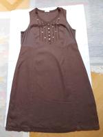 Bonita-Leinenkleid, schokobraune Farbe, Größe 48 Saarland - Oberthal Vorschau