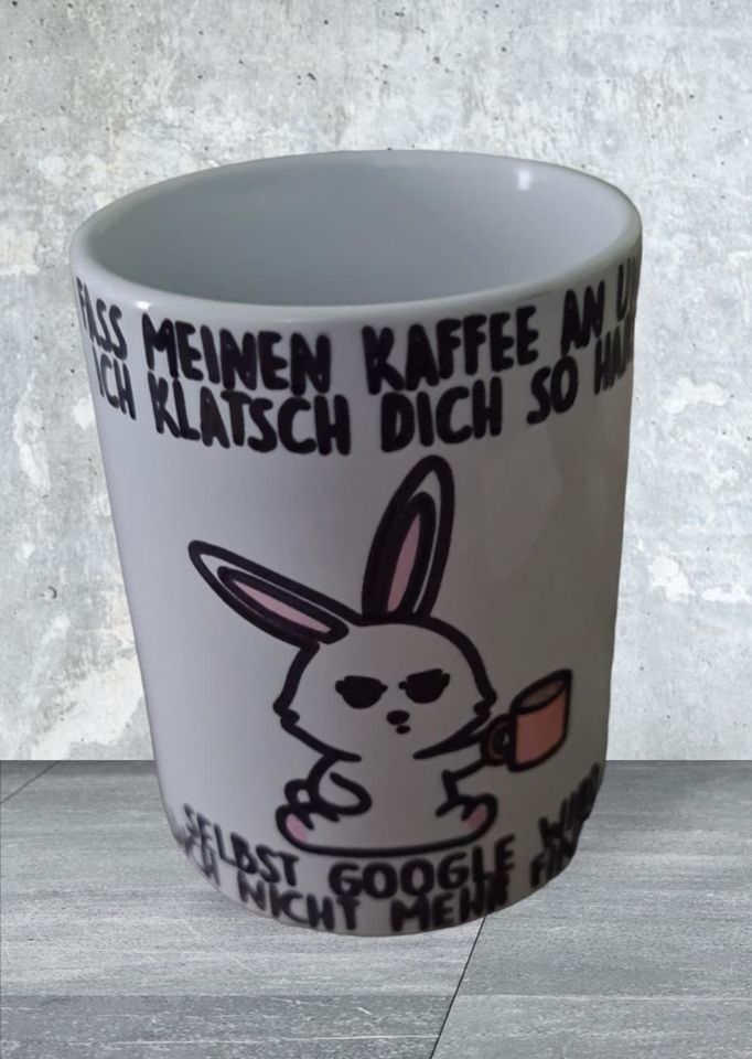 Tasse mit Wunschplottung in Niedernberg