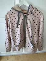 Boden Samt Rand Kapuzenjacke mit Teddyfutter Pink Pearl Gepunktet Hessen - Spangenberg Vorschau
