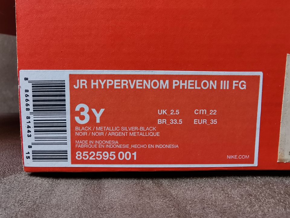 Fussballschuhe Nike  "JR Hypervenom Phelon 3 FG" Gr.35 in Weyhe