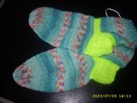 Handgestrickte Wollsocken Gr 39/40 Bayern - Ruderatshofen Vorschau