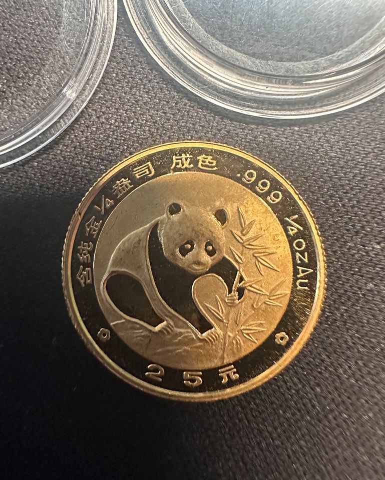 Goldmünze Panda 1/4oz 1988 in Düsseldorf