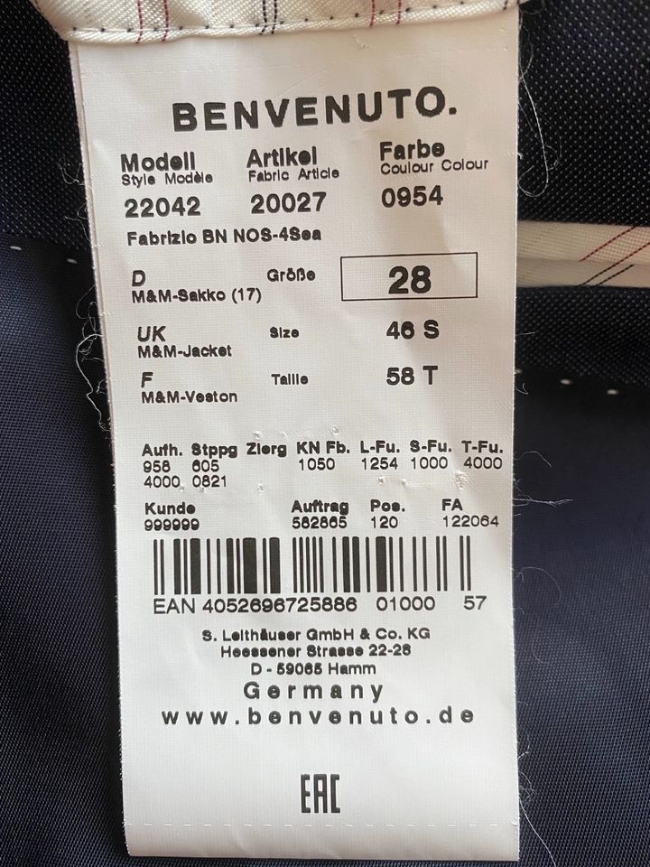 Herrn Sacko, Jacke, Blaser blau in Schenklengsfeld