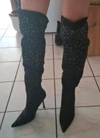 Schwarze Overknees Stiefel Baden-Württemberg - Ludwigsburg Vorschau