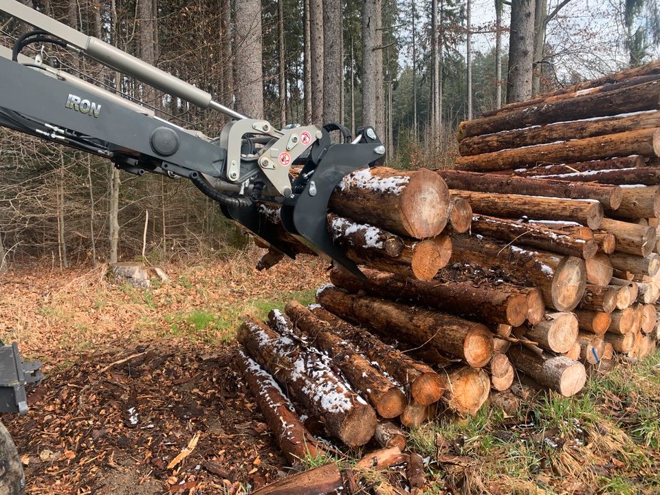 Poltergabel mit Niederhalter / Holzgreifer BAAS Technik in Ebersberg